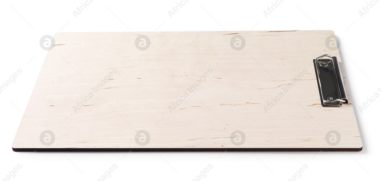 Photo of One new empty clipboard isolated on white