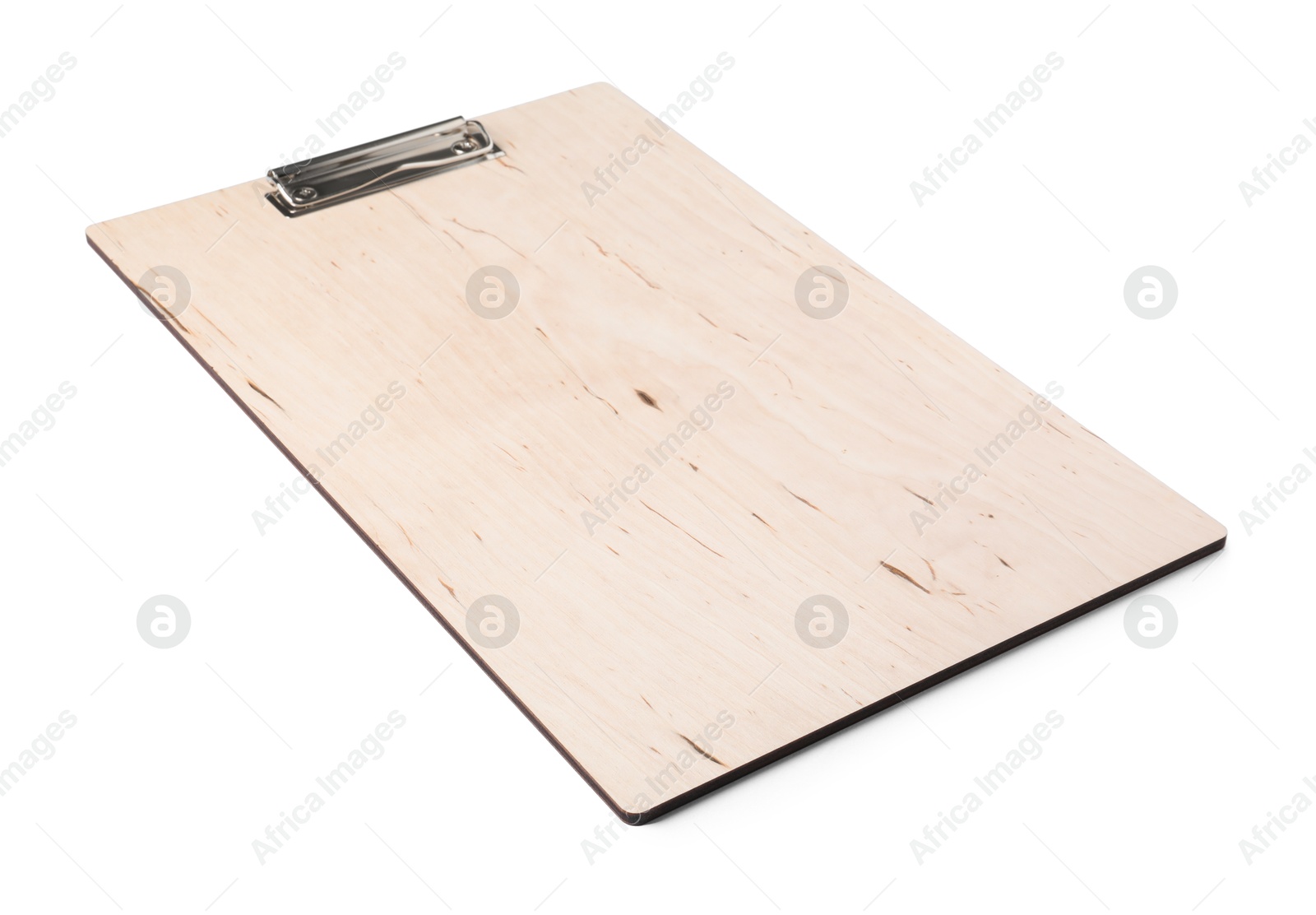 Photo of One new empty clipboard isolated on white