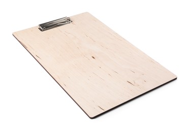 One new empty clipboard isolated on white