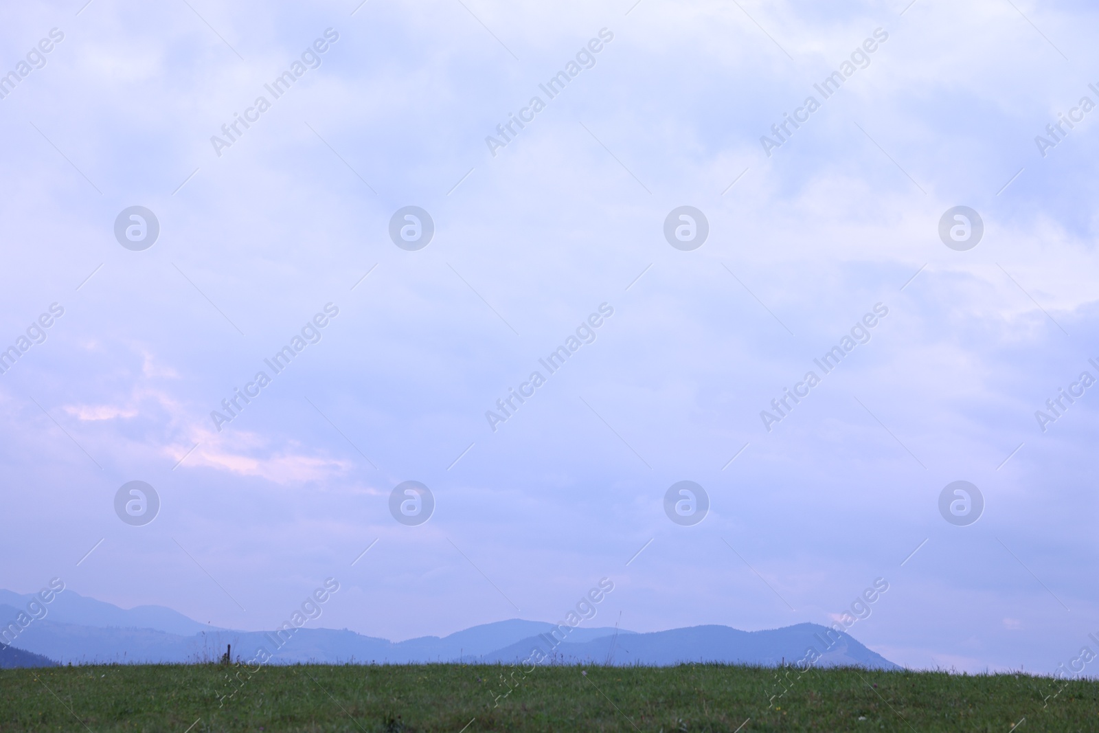 Photo of Picturesque view of beautiful mountains covered with fog