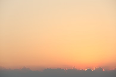 Photo of Beautiful view of sky at sunrise in morning