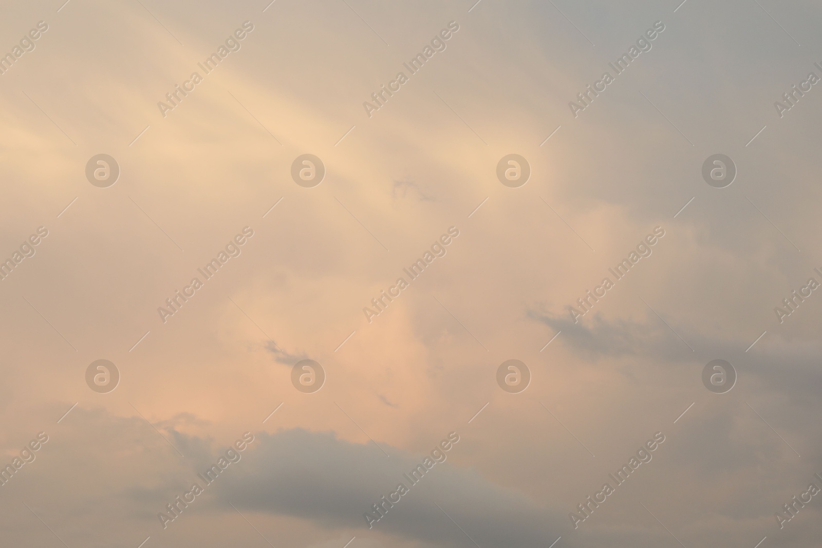 Photo of Beautiful view of blue sky with fluffy clouds