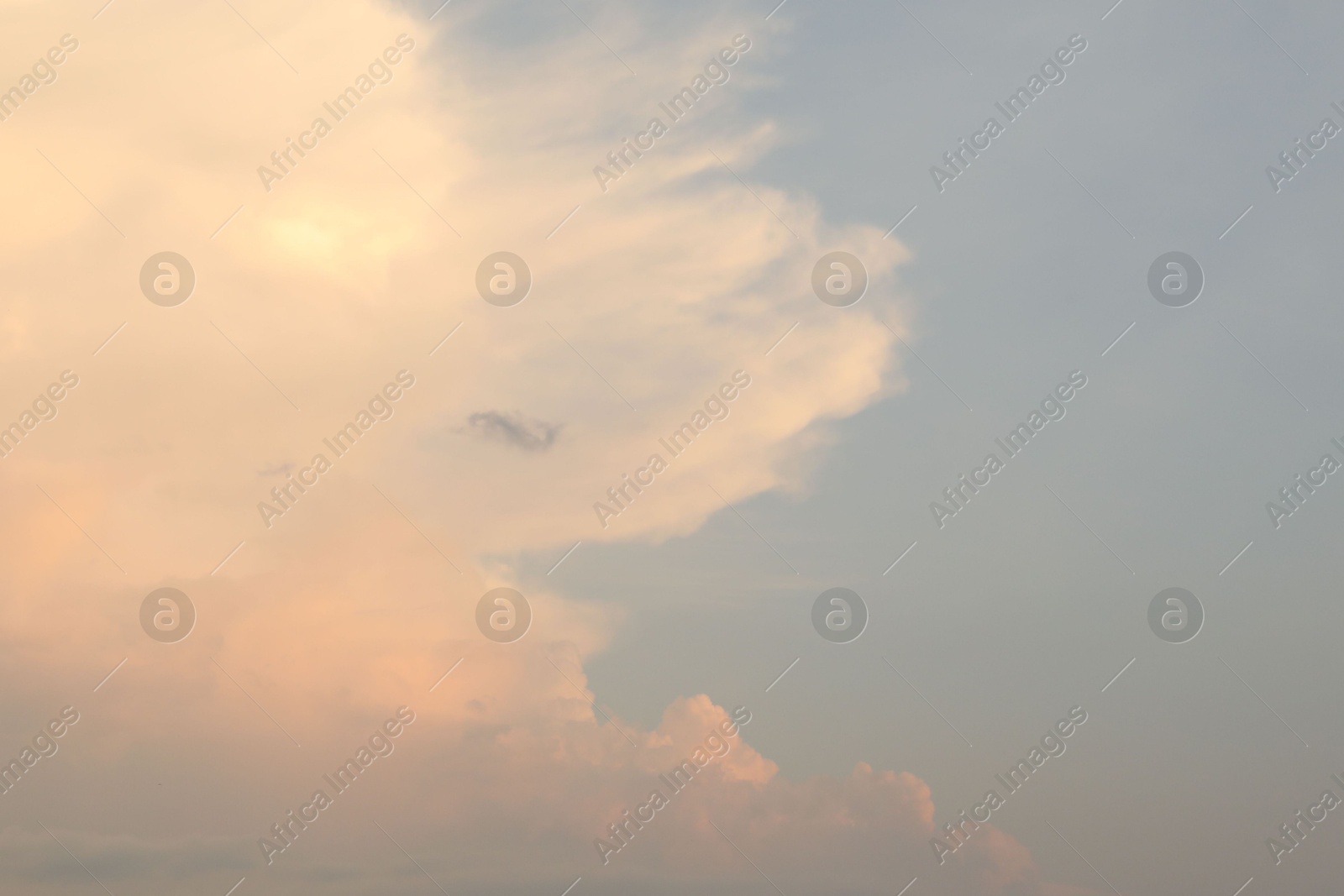 Photo of Beautiful view of blue sky with fluffy clouds