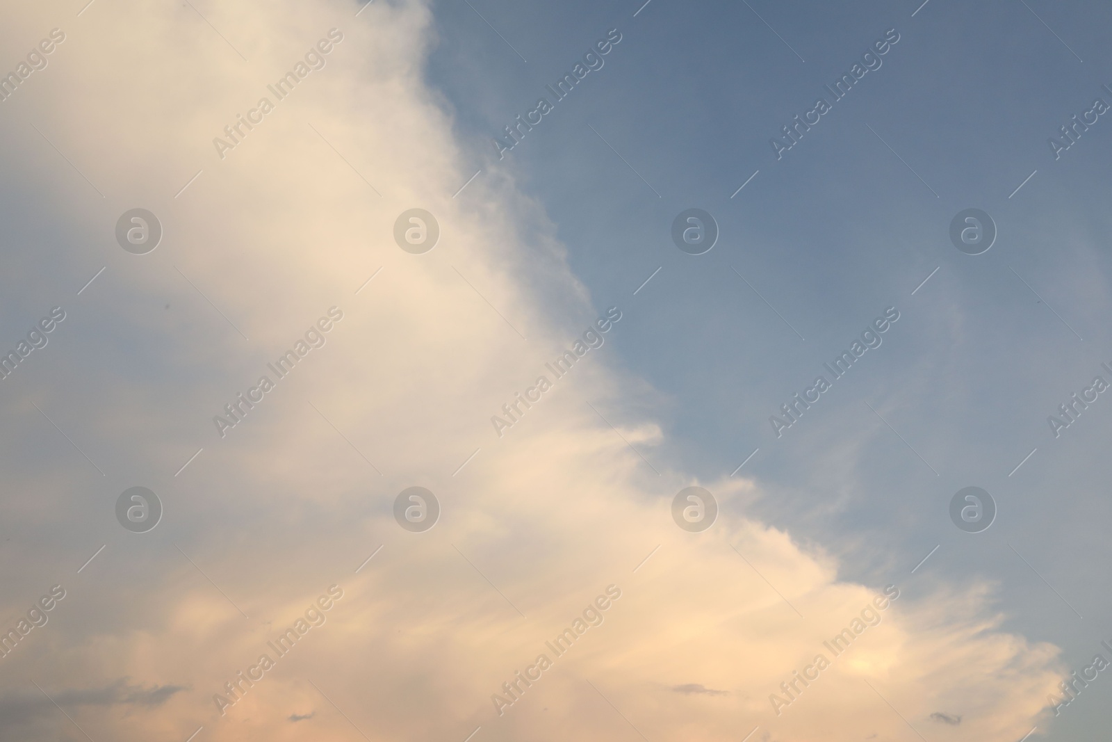 Photo of Beautiful view of blue sky with fluffy clouds