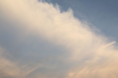 Photo of Beautiful view of blue sky with fluffy clouds