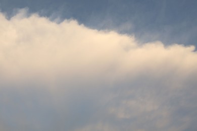 Photo of Beautiful view of blue sky with fluffy clouds