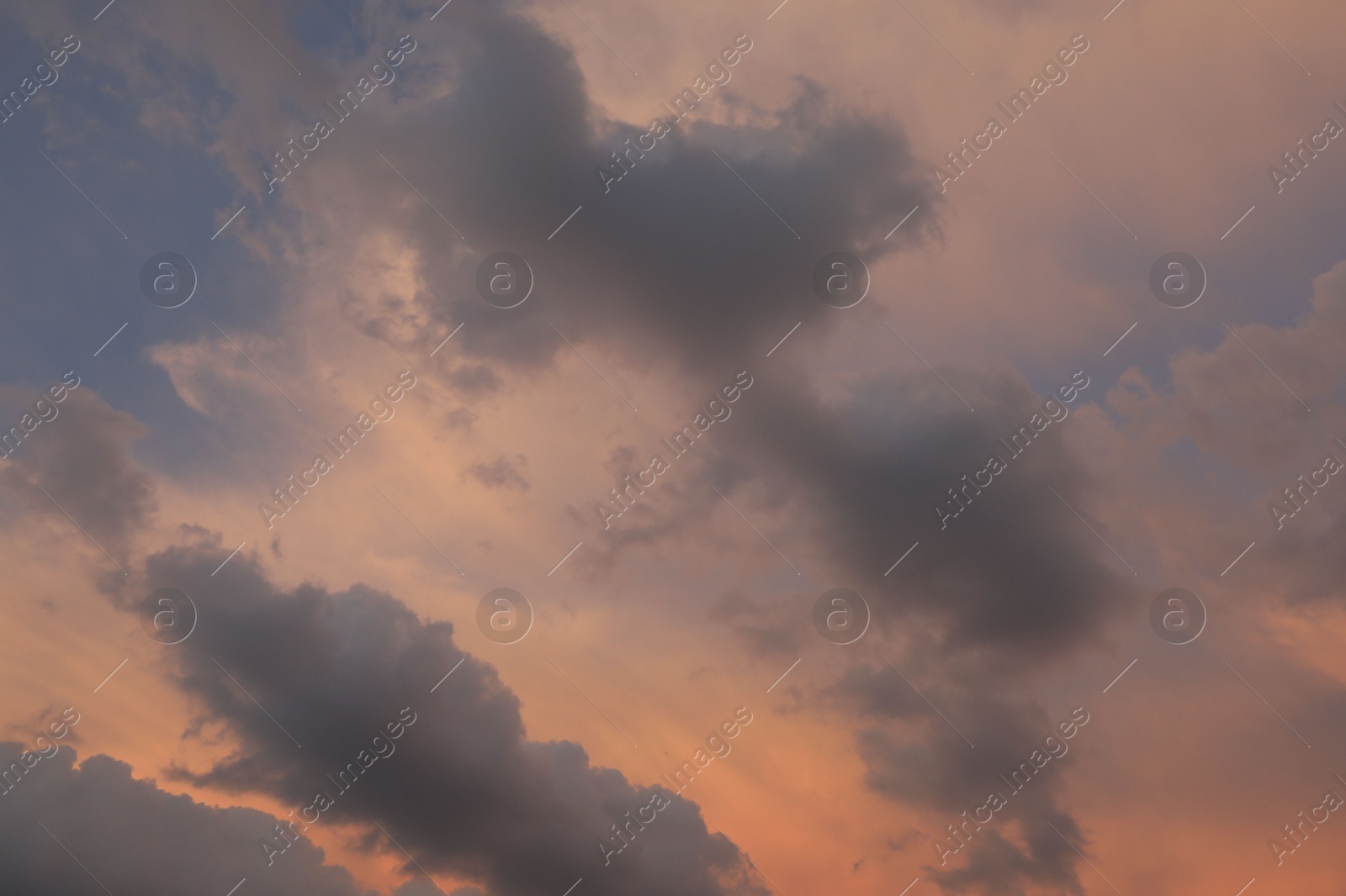 Photo of Beautiful view of blue sky with fluffy clouds