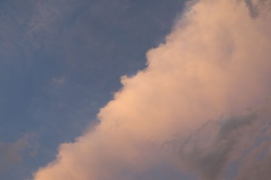 Photo of Beautiful view of blue sky with fluffy clouds