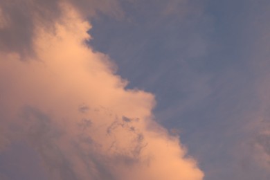 Photo of Beautiful view of blue sky with fluffy clouds