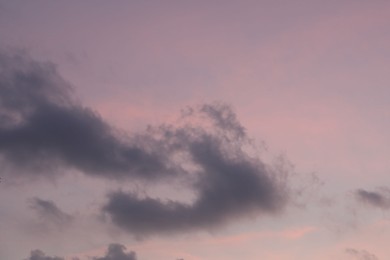 Photo of Beautiful view of blue sky with fluffy clouds