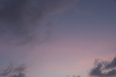 Photo of Beautiful view of blue sky with fluffy clouds