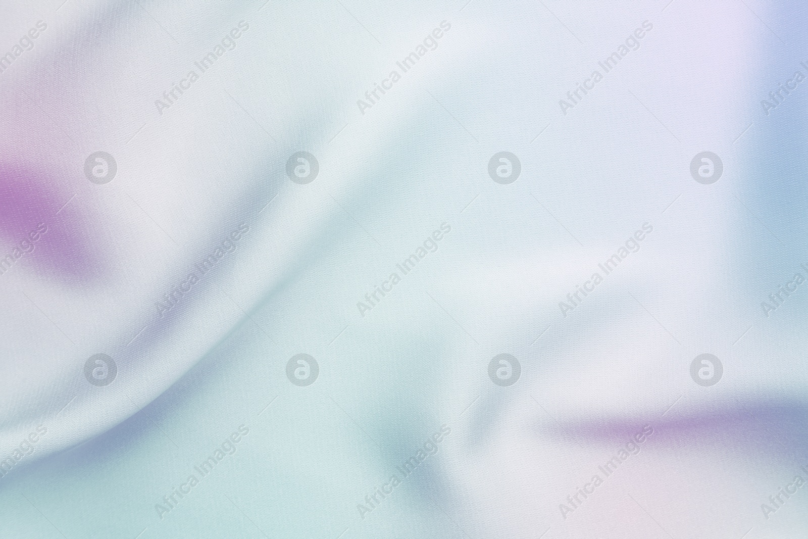 Image of Beautiful silk fabric with color gradient, top view