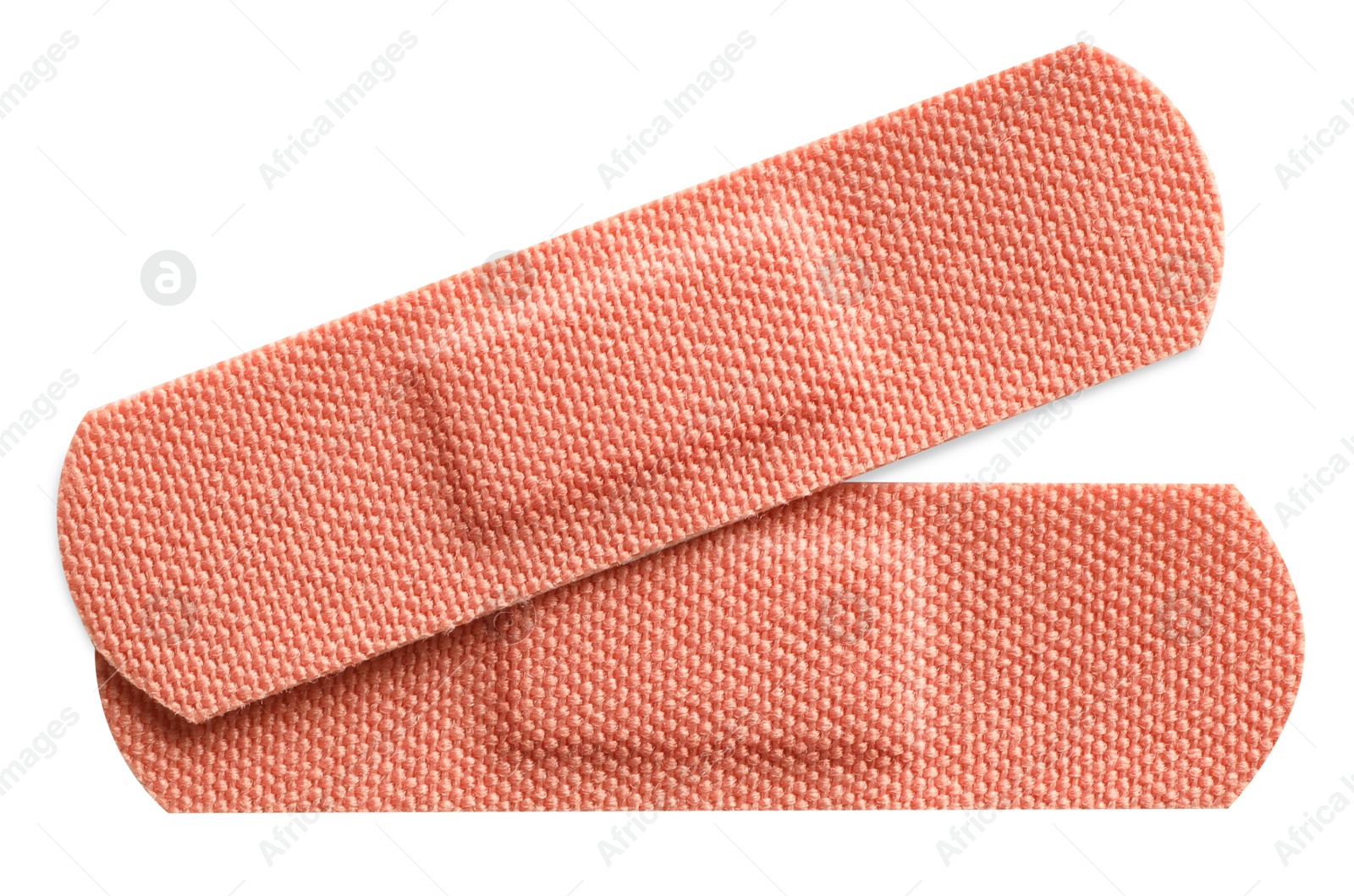 Medical adhesive bandages isolated on white, top view Photo of Medical adhesive bandages isolated on white, top view