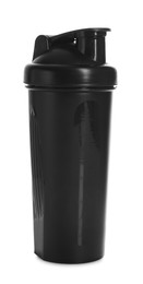 Photo of One black reusable shaker cup isolated on white