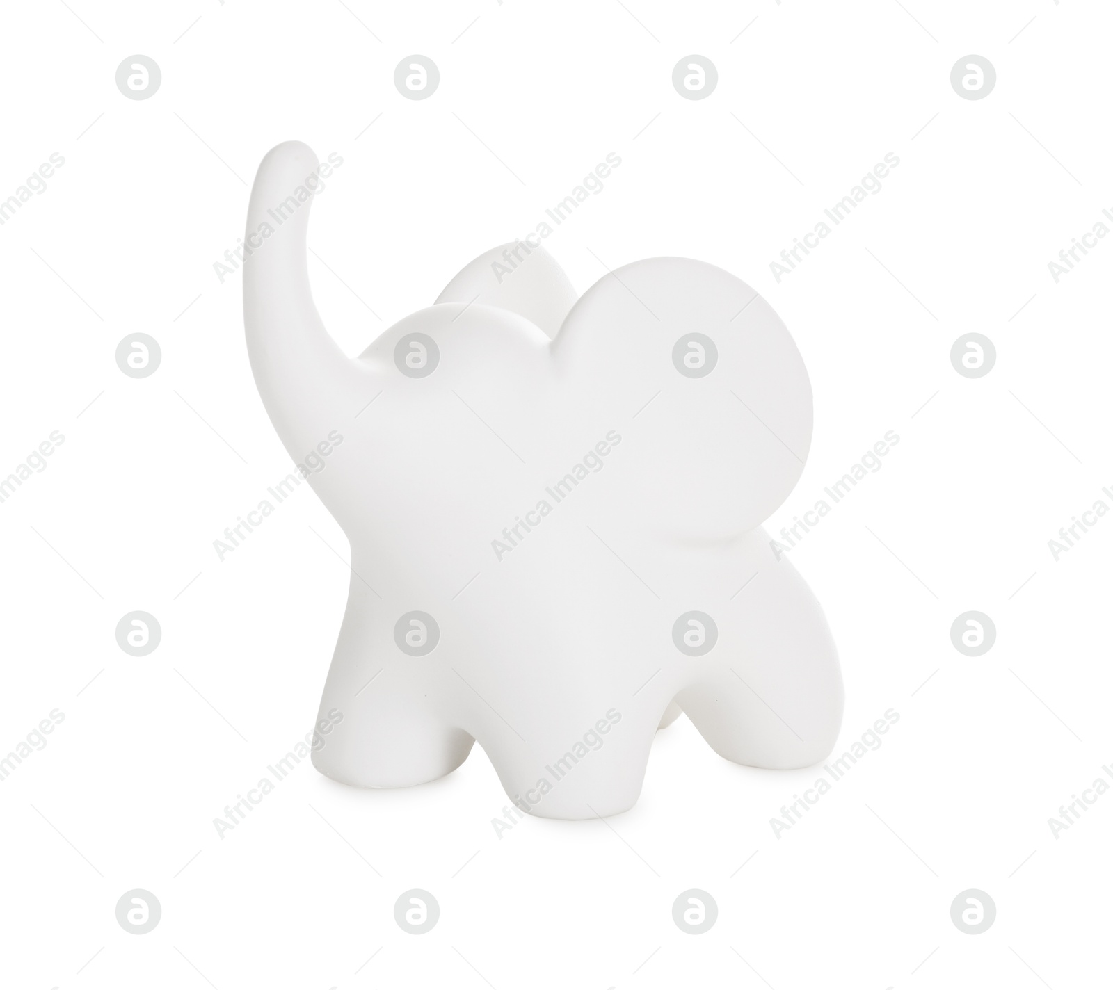 Photo of Decorative figure in shape of elephant isolated on white