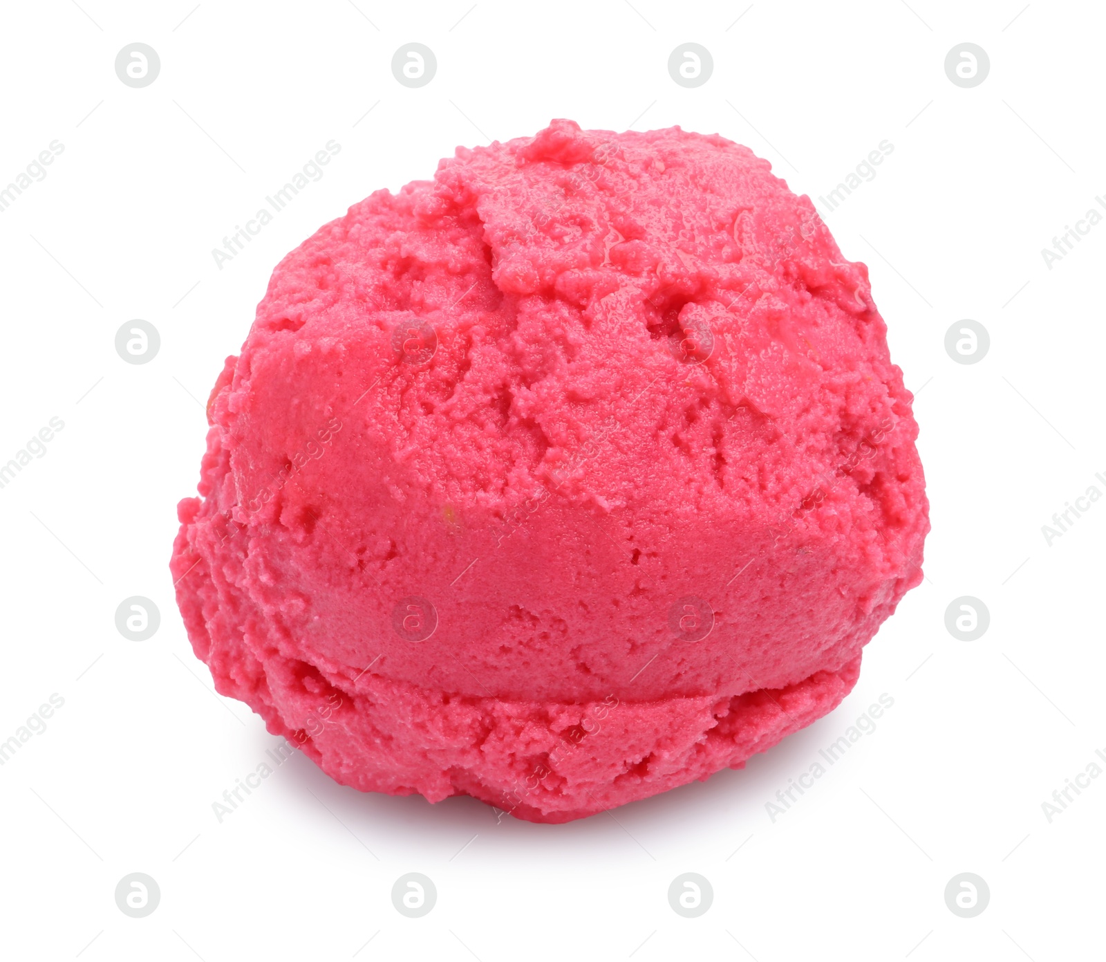 Photo of Scoop of delicious sorbet isolated on white