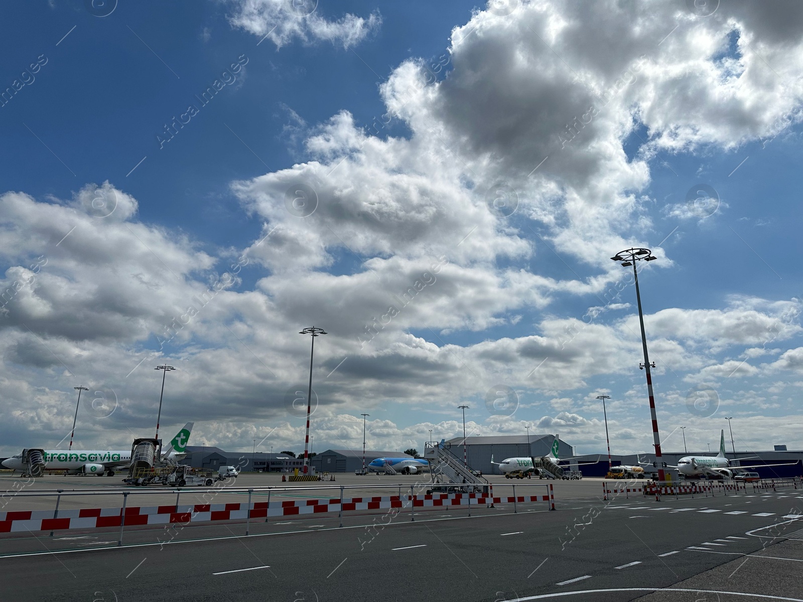 Photo of Rotterdam, Netherlands - July 22, 2024: Modern airplanes in Rotterdam The Hague Airport