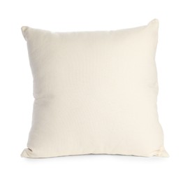 One soft light pillow isolated on white