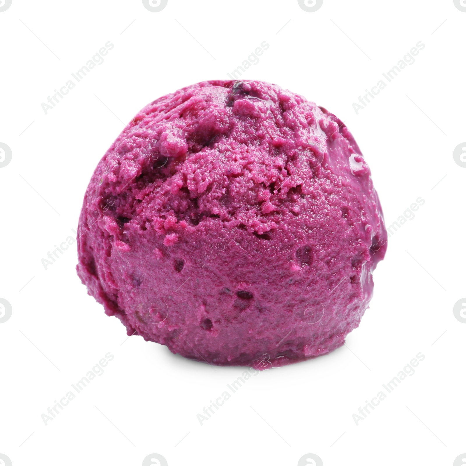 Photo of Scoop of delicious sorbet isolated on white