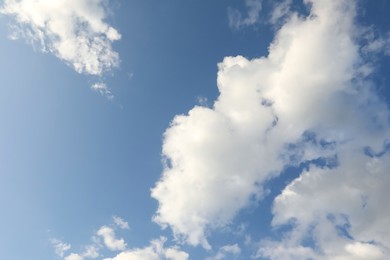 Photo of Picturesque view of blue sky with fluffy clouds