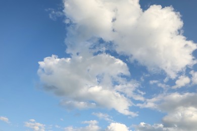 Photo of Picturesque view of blue sky with fluffy clouds