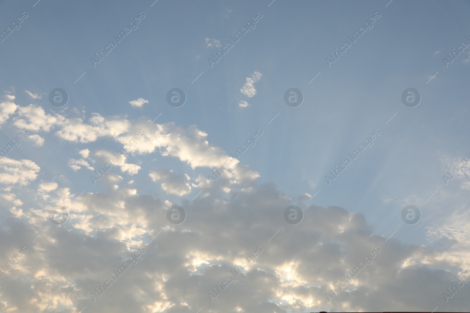 Photo of Picturesque view of blue sky with fluffy clouds