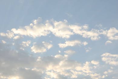 Photo of Picturesque view of blue sky with fluffy clouds