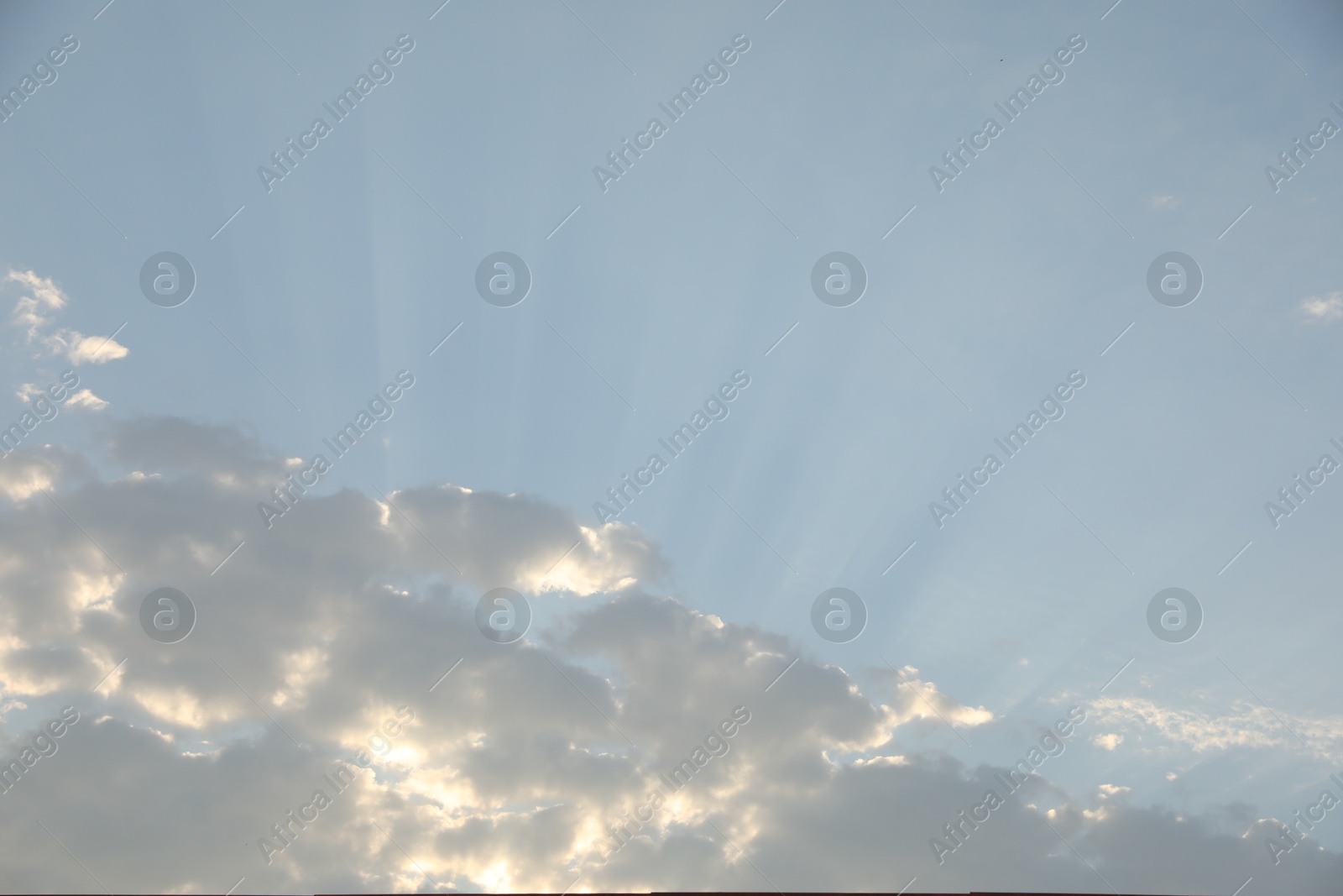 Photo of Picturesque view of blue sky with fluffy clouds