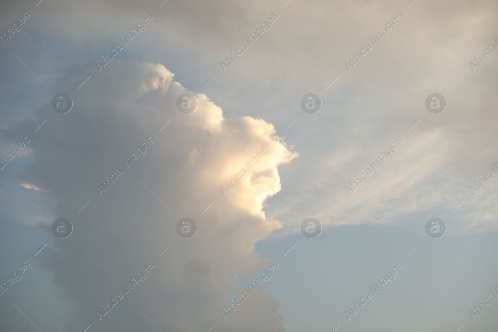 Photo of Picturesque view of blue sky with fluffy clouds