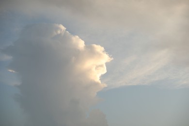 Photo of Picturesque view of blue sky with fluffy clouds