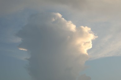 Photo of Picturesque view of blue sky with fluffy clouds