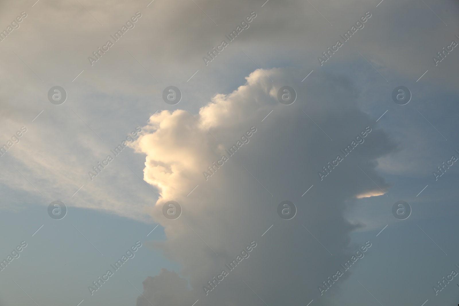 Photo of Picturesque view of blue sky with fluffy clouds