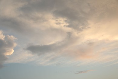 Photo of Picturesque view of blue sky with fluffy clouds