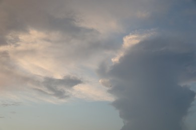 Photo of Picturesque view of blue sky with fluffy clouds