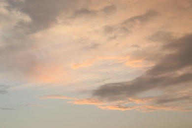 Photo of Picturesque view of blue sky with fluffy clouds