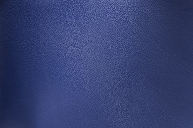 Image of Blue leather, closeup view of material texture