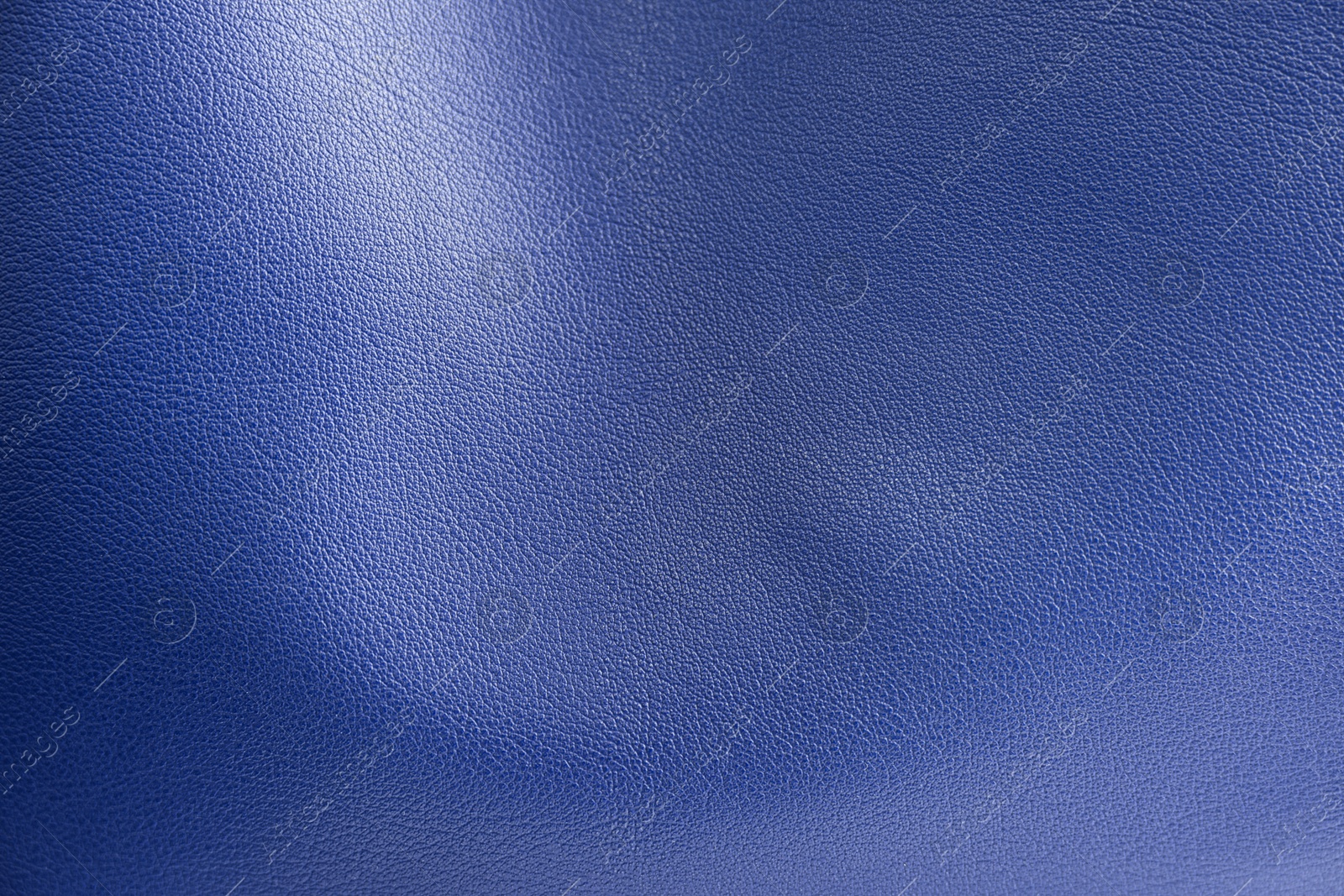 Image of Blue leather, closeup view of material texture