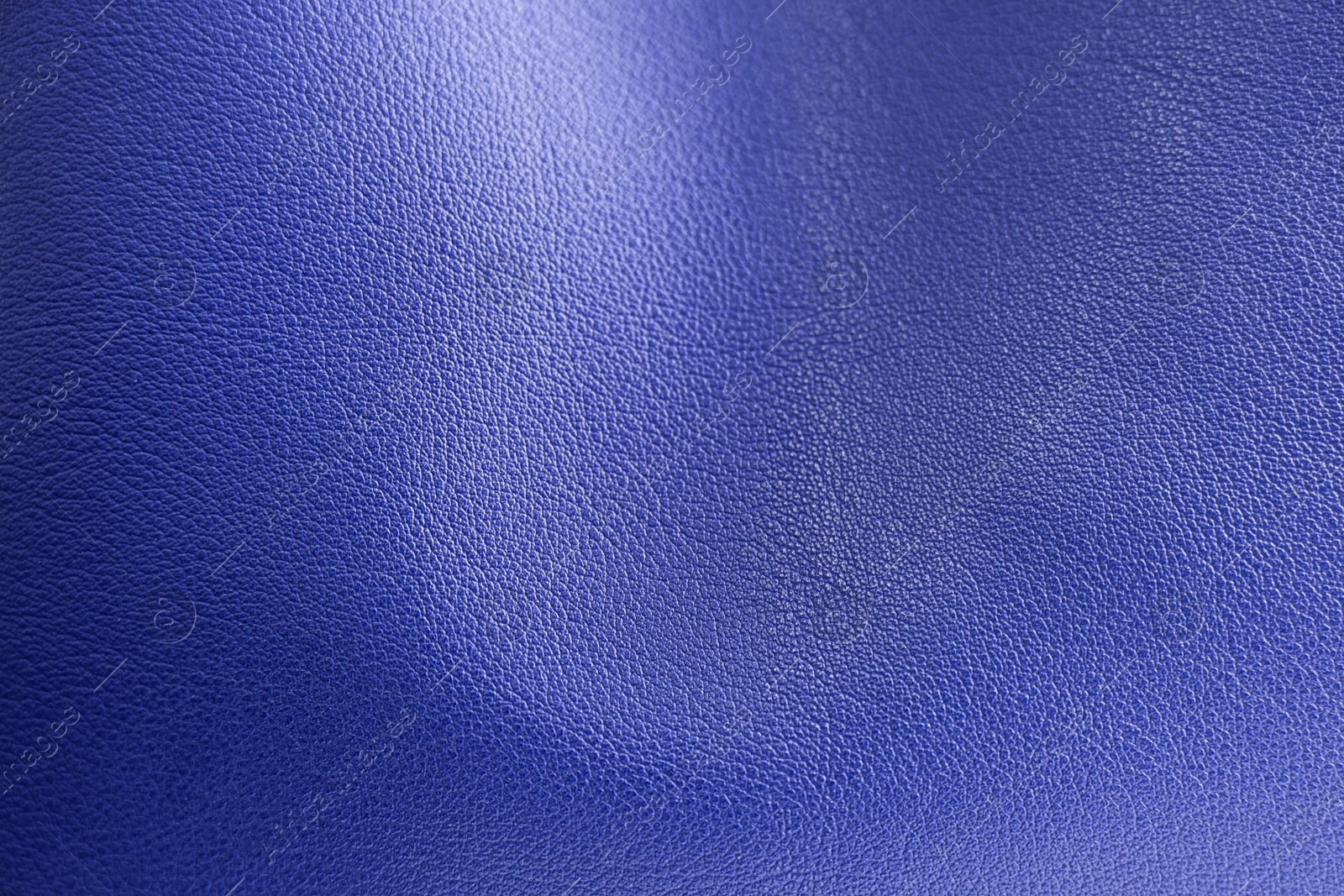 Image of Blue leather, closeup view of material texture