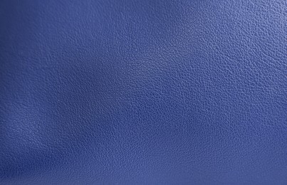 Image of Blue leather, closeup view of material texture