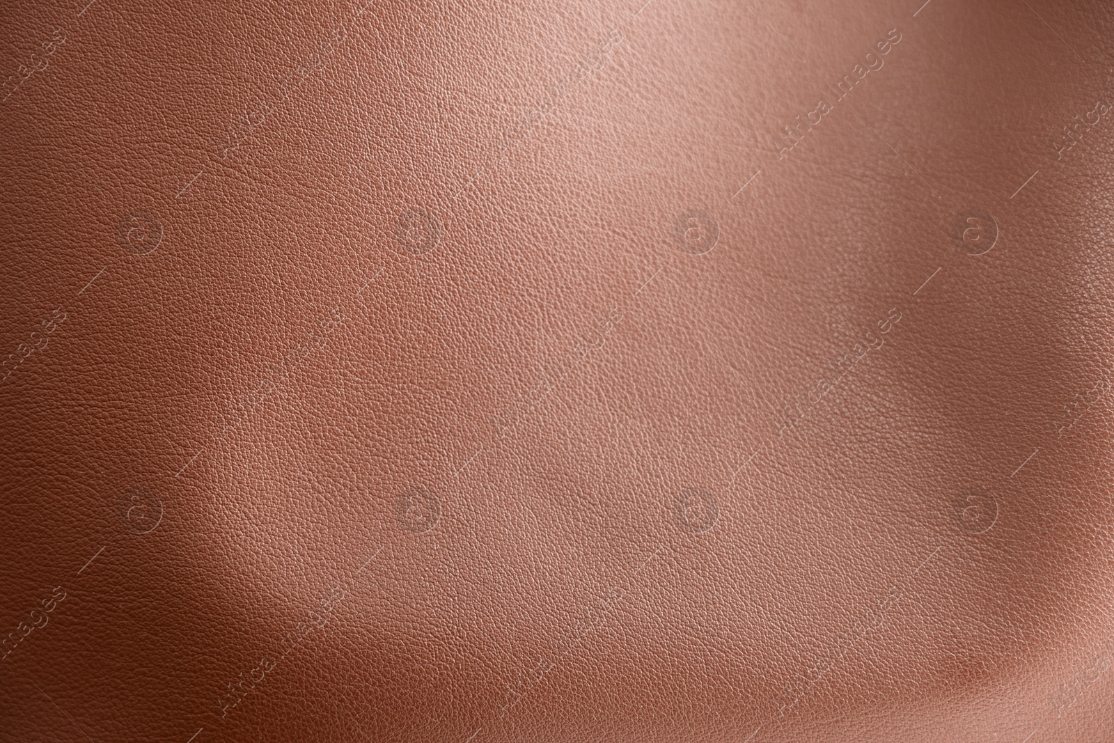 Image of Brown leather, closeup view of material texture