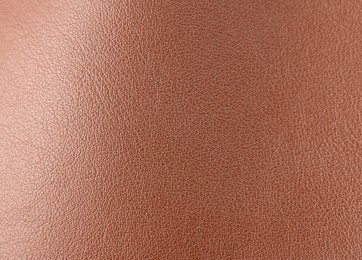 Image of Brown leather, closeup view of material texture