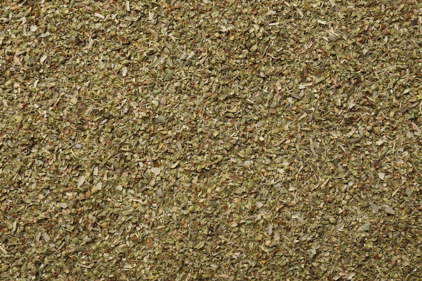 Photo of Dried oregano as background, top view. Aromatic herb