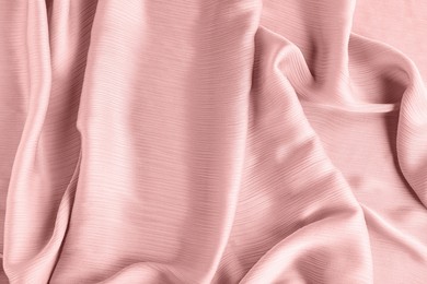 Beautiful pink beige tulle, closeup view of fabric