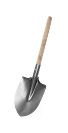 Image of One camping shovel isolated on white. Hand tool