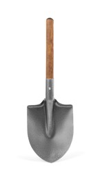 Image of One camping shovel isolated on white. Hand tool