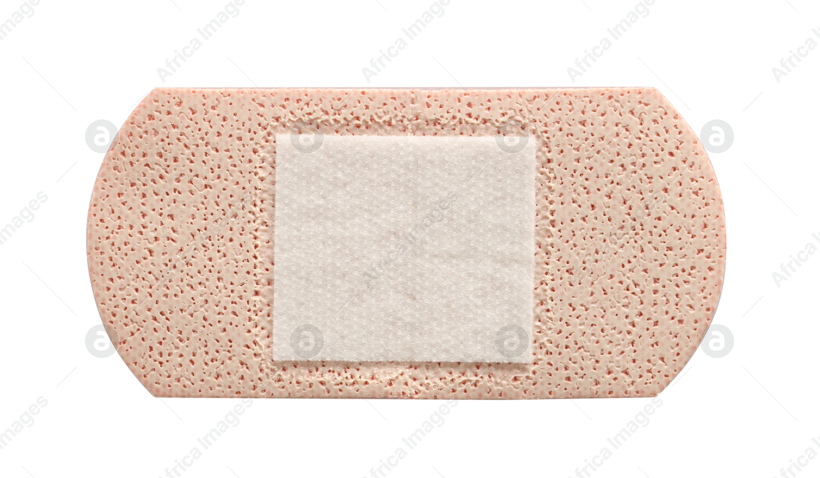 Medical adhesive bandage isolated on white, top view Photo of Medical adhesive bandage isolated on white, top view