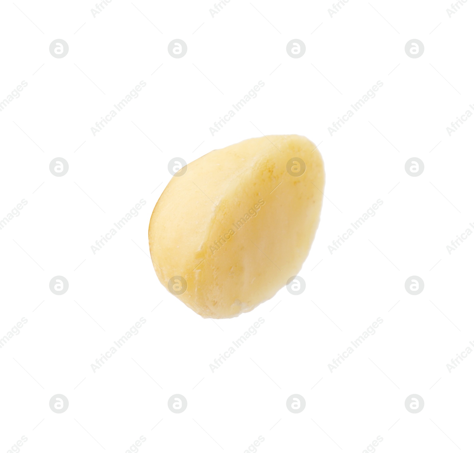 Photo of Piece of macadamia nut isolated on white