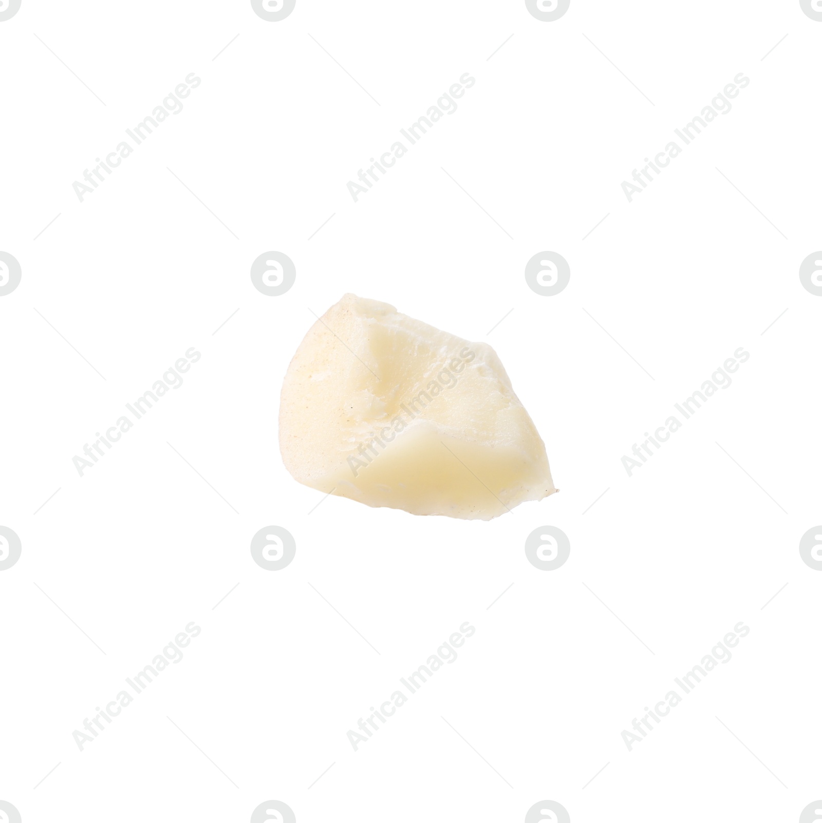 Photo of Piece of macadamia nut isolated on white