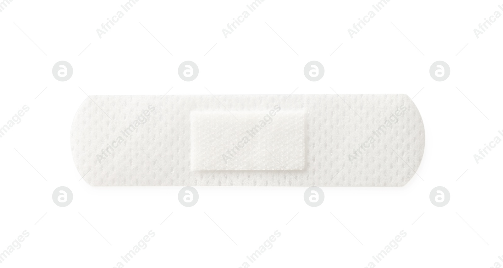 Medical adhesive bandage isolated on white, top view Photo of Medical adhesive bandage isolated on white, top view