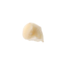 Photo of Piece of macadamia nut isolated on white